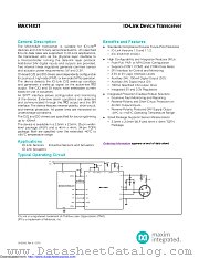 MAX14821 datasheet pdf MAXIM - Dallas Semiconductor