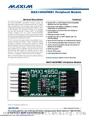 MAX14850PMB1 datasheet pdf MAXIM - Dallas Semiconductor