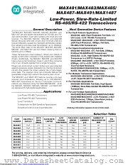 MAX489CSD+T datasheet pdf MAXIM - Dallas Semiconductor