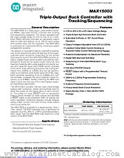 MAX15003ATM+T datasheet pdf MAXIM - Dallas Semiconductor