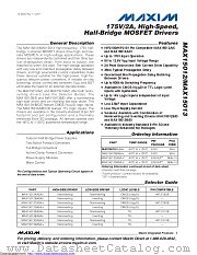 MAX15012AASA+ datasheet pdf MAXIM - Dallas Semiconductor