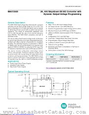 MAX15020ATP+T datasheet pdf MAXIM - Dallas Semiconductor