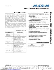 MAX15034BEVKIT datasheet pdf MAXIM - Dallas Semiconductor
