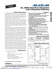 MAX15039ETG+T datasheet pdf MAXIM - Dallas Semiconductor