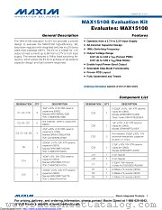 MAX15108EVKIT# datasheet pdf MAXIM - Dallas Semiconductor