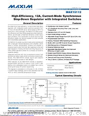 MAX15112EWG+ datasheet pdf MAXIM - Dallas Semiconductor