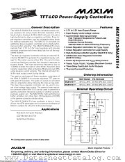 MAX1513ETP+T datasheet pdf MAXIM - Dallas Semiconductor