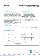 MAX15492GTA/V+ datasheet pdf MAXIM - Dallas Semiconductor
