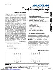 MAX16024PTBS18+ datasheet pdf MAXIM - Dallas Semiconductor