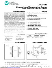 MAX1617MEE+ datasheet pdf MAXIM - Dallas Semiconductor