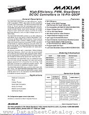 MAX1653EEE-T datasheet pdf MAXIM - Dallas Semiconductor