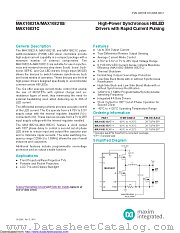 MAX16821BATI+ datasheet pdf MAXIM - Dallas Semiconductor