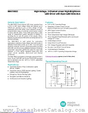 MAX16823ATE/V+T datasheet pdf MAXIM - Dallas Semiconductor