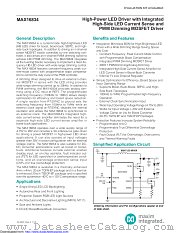 MAX16834ATP/V+ datasheet pdf MAXIM - Dallas Semiconductor