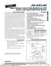 MAX16839ATT+ datasheet pdf MAXIM - Dallas Semiconductor