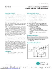 MAX16840 datasheet pdf MAXIM - Dallas Semiconductor