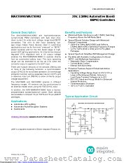 MAX16990ATCF/V+T datasheet pdf MAXIM - Dallas Semiconductor
