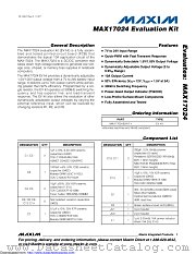 MAX17024EVKIT+ datasheet pdf MAXIM - Dallas Semiconductor