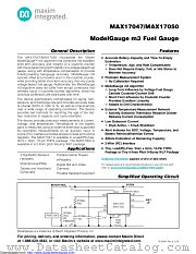 MAX17047EVKIT+ datasheet pdf MAXIM - Dallas Semiconductor