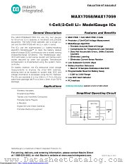 MAX17059X+ datasheet pdf MAXIM - Dallas Semiconductor