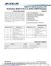 MAX17116QEVKIT datasheet pdf MAXIM - Dallas Semiconductor