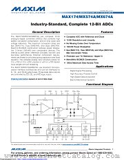 MAX174BEPI+ datasheet pdf MAXIM - Dallas Semiconductor