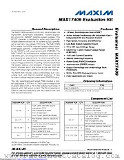 MAX17409EVKIT+ datasheet pdf MAXIM - Dallas Semiconductor