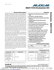 MAX17410EVKIT+ datasheet pdf MAXIM - Dallas Semiconductor