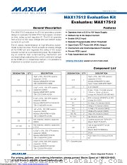 MAX17512EVKIT datasheet pdf MAXIM - Dallas Semiconductor