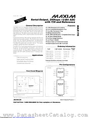 MAX176BCWE+T datasheet pdf MAXIM - Dallas Semiconductor