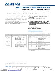MAX17605EVKIT# datasheet pdf MAXIM - Dallas Semiconductor