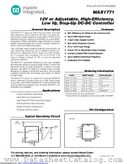 MAX1771ESA+T datasheet pdf MAXIM - Dallas Semiconductor