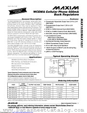 MAX1820ZEBC+T datasheet pdf MAXIM - Dallas Semiconductor