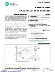 MAX187ACWE+ datasheet pdf MAXIM - Dallas Semiconductor