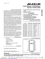 MAX192ACAP+T datasheet pdf MAXIM - Dallas Semiconductor