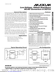 MAX1921EUT15+T datasheet pdf MAXIM - Dallas Semiconductor
