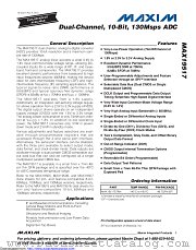 MAX19517ETM+T datasheet pdf MAXIM - Dallas Semiconductor