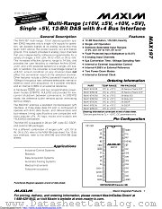 MAX197BEWI+T datasheet pdf MAXIM - Dallas Semiconductor