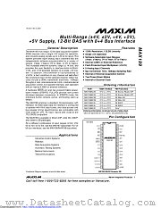 MAX199BEWI+ datasheet pdf MAXIM - Dallas Semiconductor