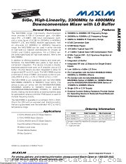 MAX19998 datasheet pdf MAXIM - Dallas Semiconductor