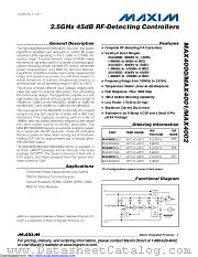MAX4000EUA+T datasheet pdf MAXIM - Dallas Semiconductor