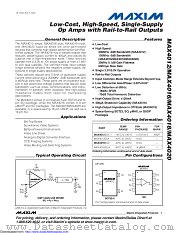 MAX4016ESA+ datasheet pdf MAXIM - Dallas Semiconductor