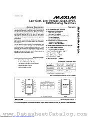 MAX4066ACEE+ datasheet pdf MAXIM - Dallas Semiconductor