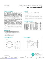 MAX4090AAXT+T datasheet pdf MAXIM - Dallas Semiconductor