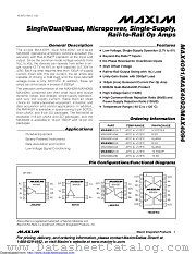 MAX4092AUA+ datasheet pdf MAXIM - Dallas Semiconductor