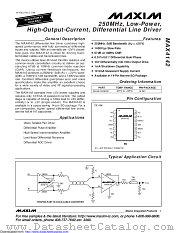 MAX4142ESD+ datasheet pdf MAXIM - Dallas Semiconductor