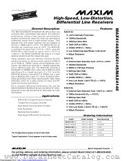MAX4145EEE+T datasheet pdf MAXIM - Dallas Semiconductor