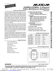 MAX4158EUA+ datasheet pdf MAXIM - Dallas Semiconductor