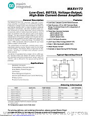 MAX4173FEUT datasheet pdf MAXIM - Dallas Semiconductor