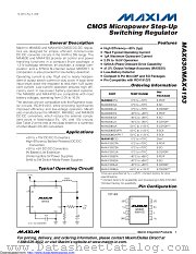 MAX630CSA-C71098 datasheet pdf MAXIM - Dallas Semiconductor